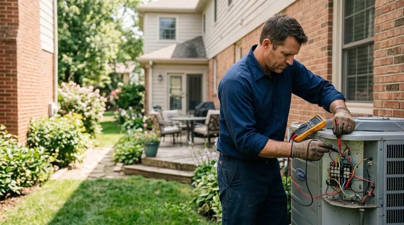 HVAC technician working near Garden City, ID